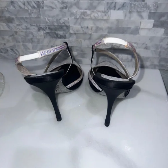 Rene Caovilla Black & White Slingback size 37 7B - Picture 4 of 12